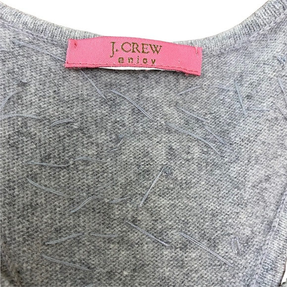 J. Crew embellished Sequin Cute Sweater Gray Sleeveless Sleeveless  XS - Picture 4 of 7